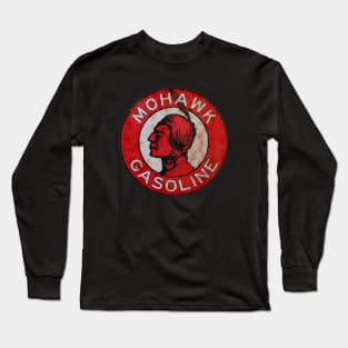 Mohawk Gasoline vintage sign rusted version Long Sleeve T-Shirt